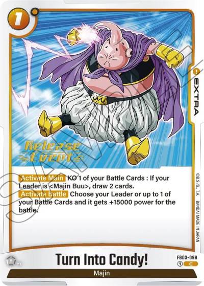 Turn Into Candy FB03-098 Raging Roar Release Event Cards Fusion World card