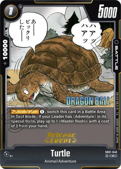 Turtle SB01-048 Manga Booster 01 Release Event Cards Fusion World card