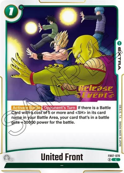 United Front FB07-070 Wish For Shenron Release Event Cards Fusion World card