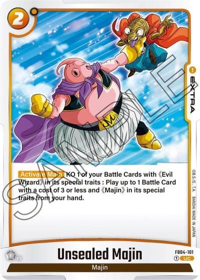 Unsealed Majin FB04-101 Ultra Limit Fusion World card