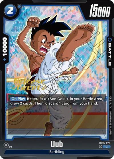 Uub FB05-026 New Adventure Release Event Cards Fusion World card