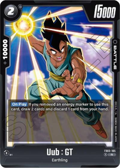 Uub GT FB03-105 Raging Roar Fusion World card