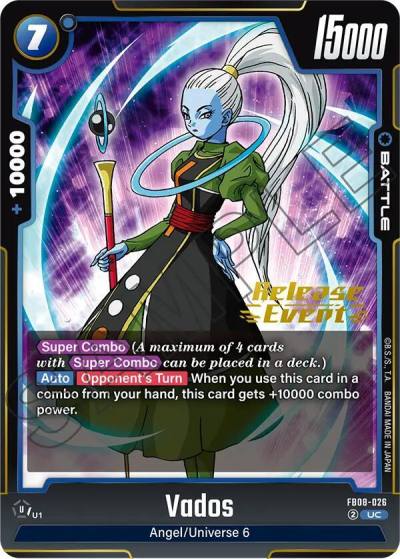 Vados FB08-026 Saiyan's Pride Release Event Cards Fusion World card