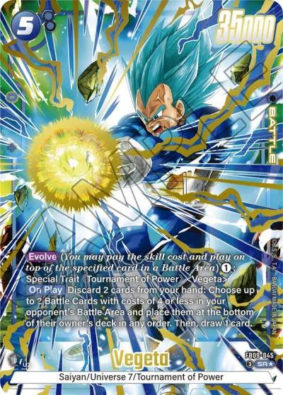 Vegeta Alternate Art FB09-045 Dual Evolution Fusion World card