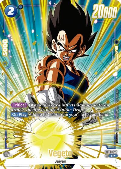 Vegeta Alternate Art Limited Pack 01 FB03-047 Tournament and Championship Promos Fusion World card