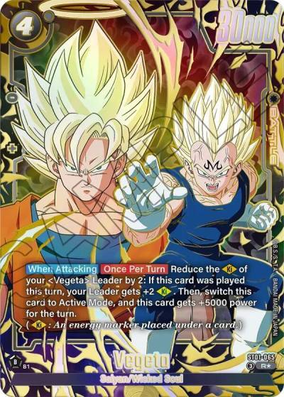 Vegeta Alternate Art ST01-065 Story Booster 01 Fusion World card