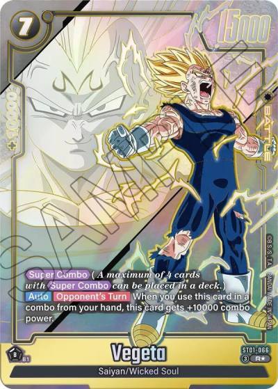 Vegeta Alternate Art ST01-066 Story Booster 01 Fusion World card