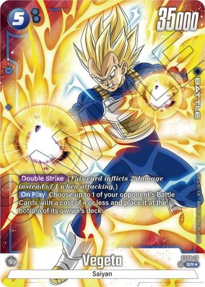 Vegeta Bonus Pack Alternate Art FS02-13 Starter Deck 2: Vegeta Fusion World card