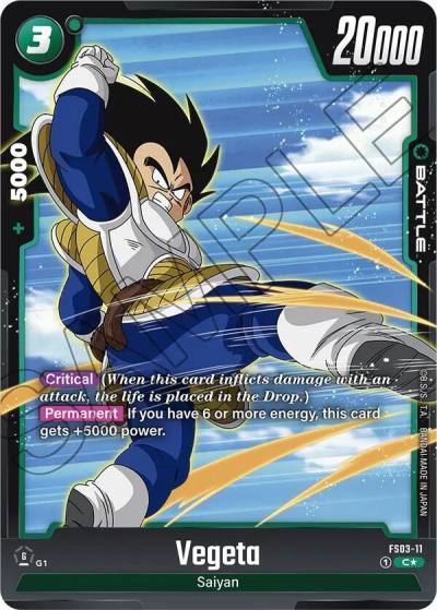 Vegeta Bonus Pack Alternate Art FS03-11 Starter Deck 3: Broly Fusion World card