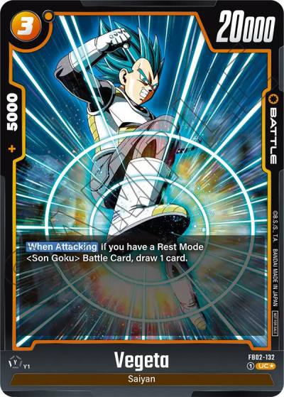 Vegeta Championship Pack 01 FB02-132 Tournament and Championship Promos Fusion World card