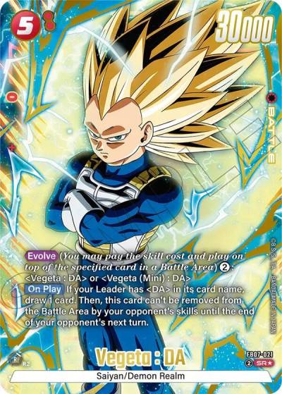 Vegeta DA Alternate Art FB07-021 Wish For Shenron Fusion World card