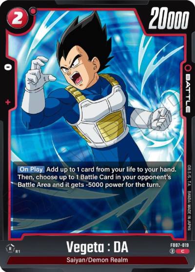 Vegeta DA FB07-019 Wish For Shenron Fusion World card