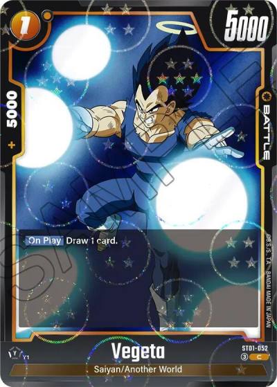 Vegeta Dragon Ball Pattern ST01-052 Story Booster 01 Fusion World card