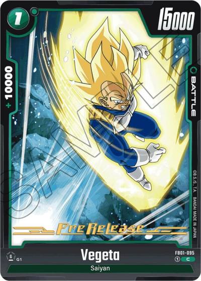Vegeta FB01-095 Awakened Pulse Pre-Release Cards Fusion World card