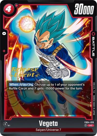 Vegeta FB04-019 Ultra Limit Release Event Cards Fusion World card