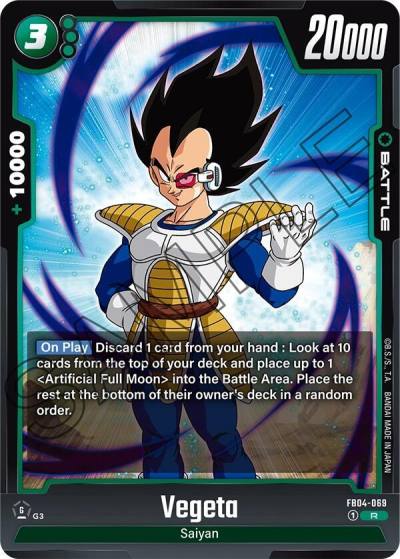 Vegeta FB04-069 Ultra Limit Fusion World card