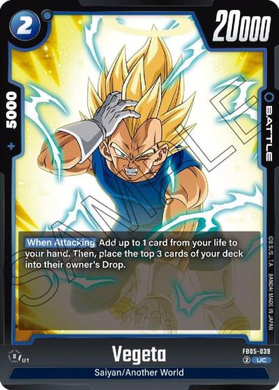 Vegeta FB05-039 New Adventure Fusion World card