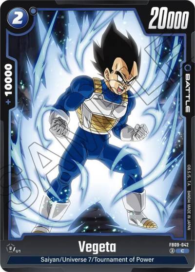 Vegeta FB09-042 Dual Evolution Fusion World card