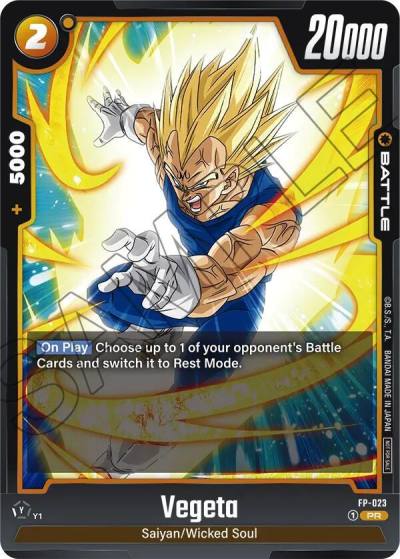 Vegeta FP-023 Fusion World Promotion Cards and Packs Fusion World card