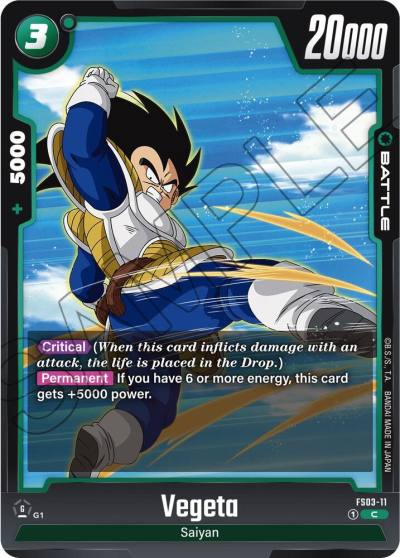 Vegeta FS03-11 Starter Deck 3: Broly Fusion World card