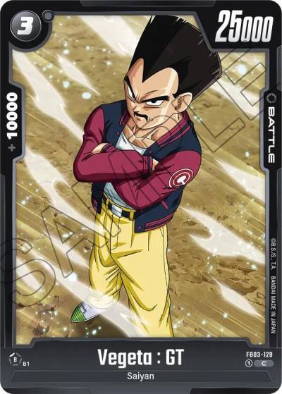 Vegeta GT FB03-129 Raging Roar Fusion World card
