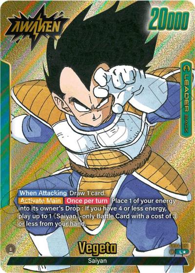 Vegeta Gold FB04-051 Manga Booster 01 Fusion World card