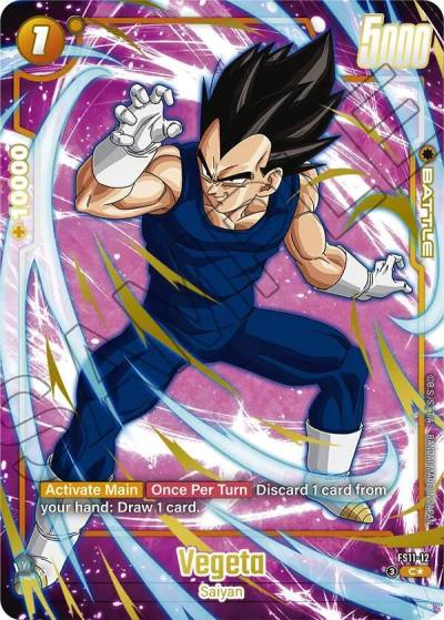 Vegeta Gold FS11-12 Starter Deck EX: The Phase of Evolution Fusion World card