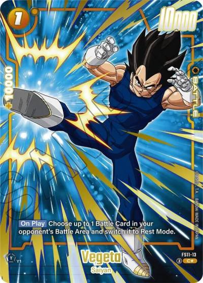 Vegeta Gold FS11-13 Starter Deck EX: The Phase of Evolution Fusion World card