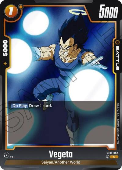 Vegeta ST01-052 Story Booster 01 Fusion World card