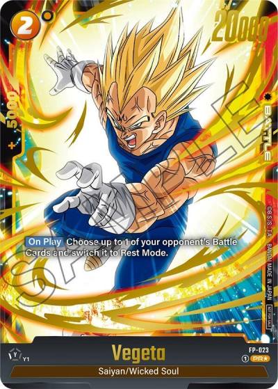Vegeta Selection Pack 01 FP-023 Tournament and Championship Promos Fusion World card