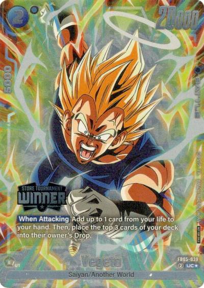 Vegeta Tournament Pack Winner 06 FB05-039 Tournament and Championship Promos Fusion World card