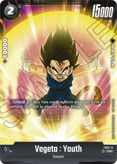 Vegeta Youth Bonus Pack Alternate Art FS05-14 Starter Deck 5: Bardock Fusion World card