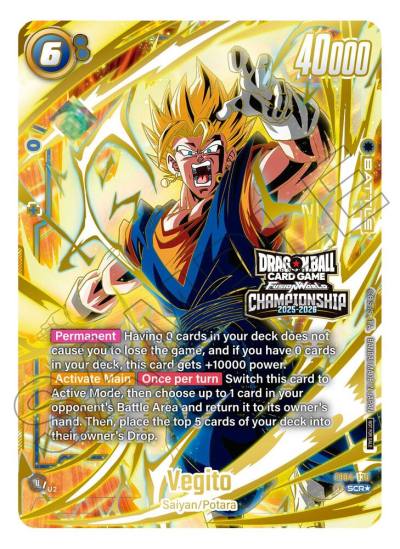 Vegito Alternate Art FB04-130 Fusion World Promotion Cards and Packs Fusion World card