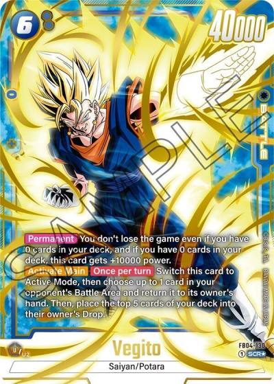 Vegito Alternate Art FB04-130 Ultra Limit Fusion World card