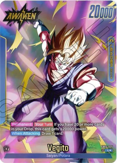 Vegito Alternate Art FB05-025 Story Booster 01 Fusion World card