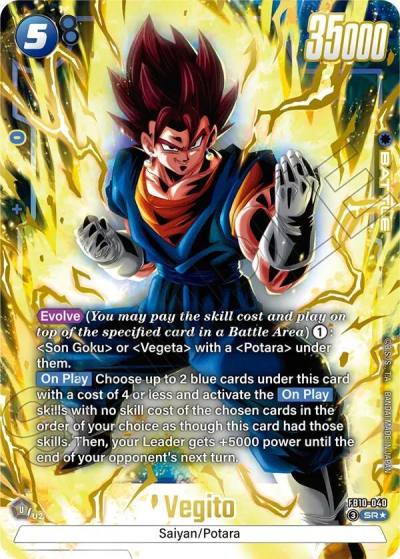 Vegito Alternate Art FB10-040 Cross Force Fusion World card