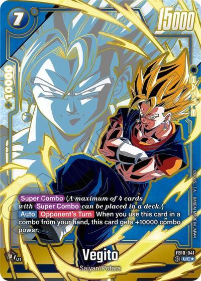 Vegito Alternate Art FB10-041 Cross Force Fusion World card