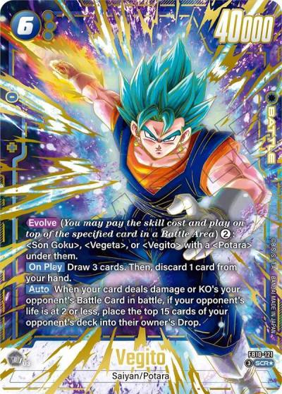 Vegito Alternate Art FB10-121 Cross Force Fusion World card