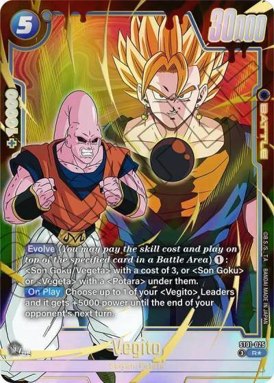 Vegito Alternate Art ST01-025 Story Booster 01 Fusion World card