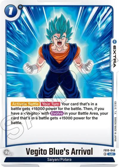 Vegito Blues Arrival FB10-046 Cross Force Fusion World card