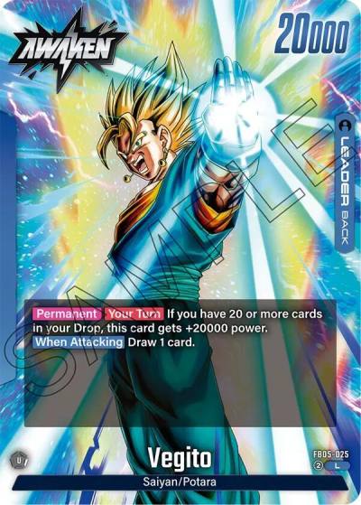 Vegito FB05-025 New Adventure Fusion World card