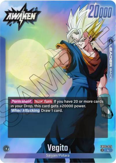 Vegito FB05-025 Story Booster 01 Fusion World card