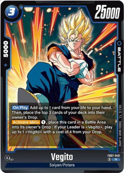 Vegito FB07-040 Wish For Shenron Fusion World card