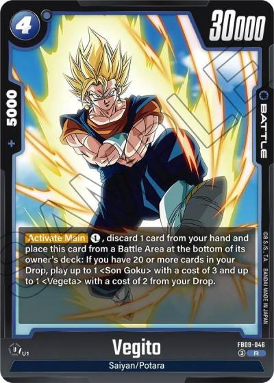 Vegito FB09-046 Dual Evolution Fusion World card