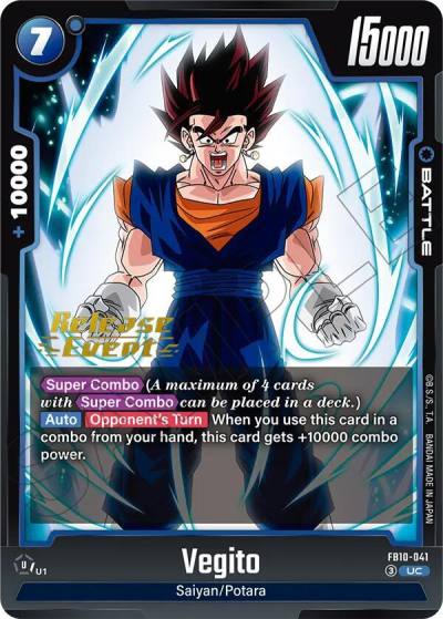 Vegito FB10-041 Cross Force Release Event Cards Fusion World card
