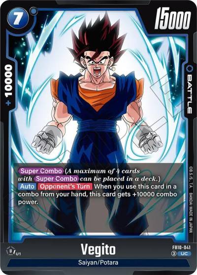 Vegito FB10-041 Cross Force Fusion World card
