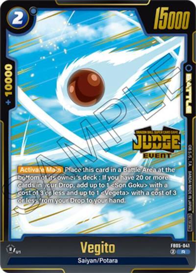 Vegito Judge Pack Event Judge 04 FB05-041 Tournament and Championship Promos Fusion World card