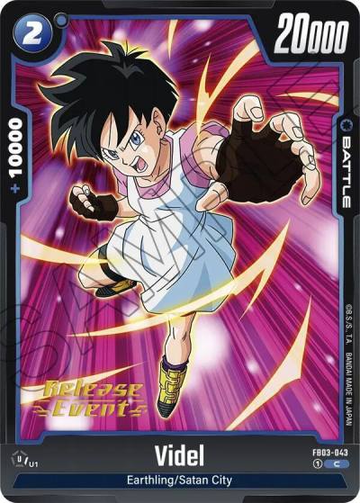 Videl FB03-043 Raging Roar Release Event Cards Fusion World card