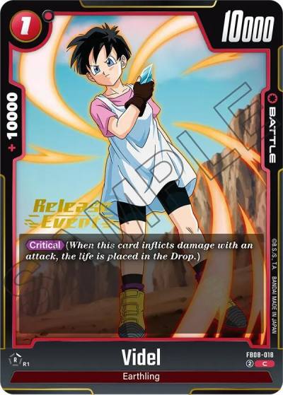 Videl FB08-018 Saiyan's Pride Release Event Cards Fusion World card