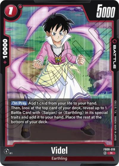 Videl FB08-019 Saiyan's Pride Fusion World card